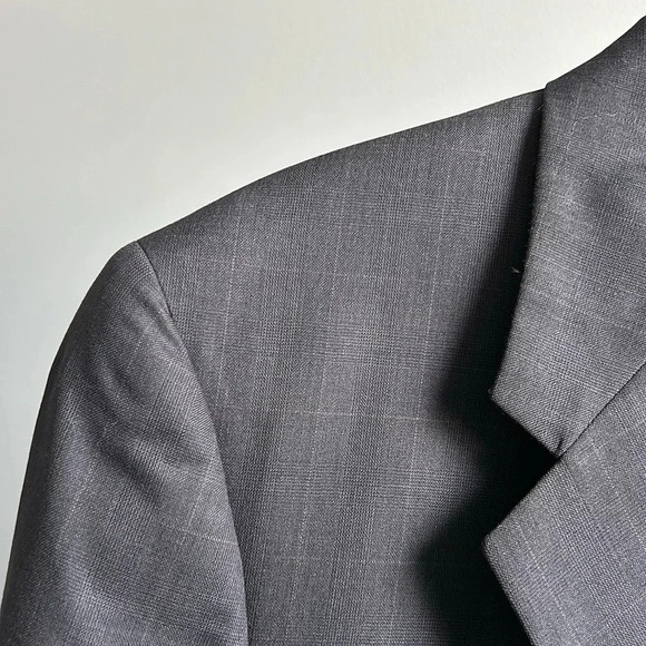 Men's Louis Roth Suit Jacket | 42L Suit Jacket | 42L | Dark Gray Suit Jacket - Picture 4 of 10